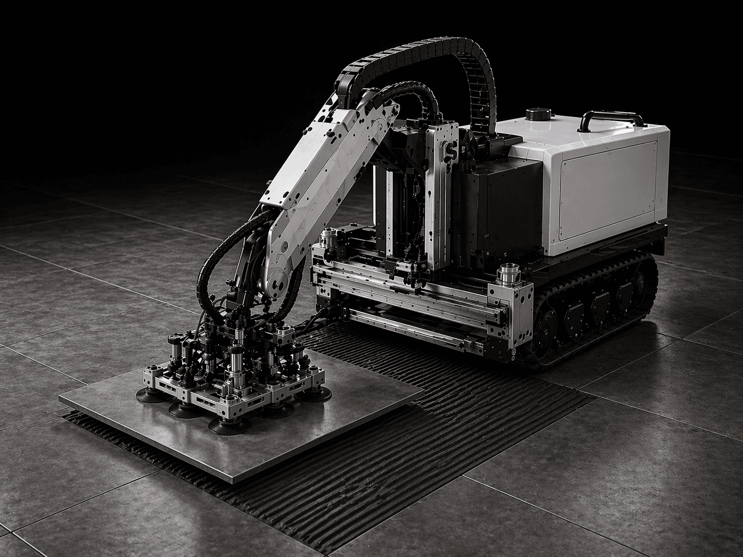 Floor Tile Laying Robot