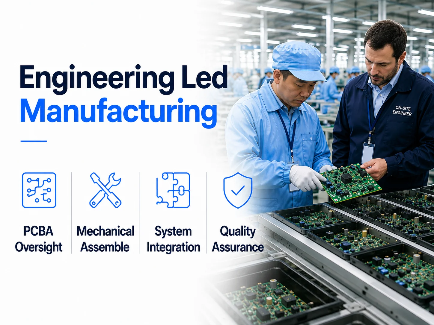 Integrated product development workflow spanning industrial design, engineering, firmware, and factory-ready manufacturing.